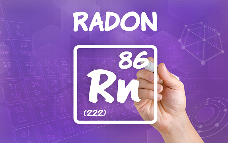 Symbol for the chemical element radon Radon Home Inspection Services